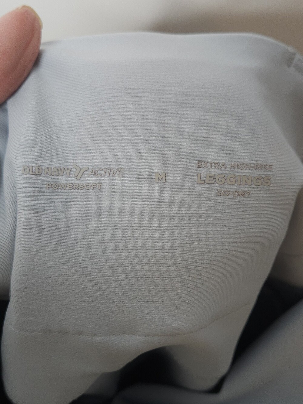 Old Navy Silver Metallic Active Leggings - Picture 3 of 4